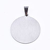 Non-Tarnish 201 Stainless Steel Quote Pendants STAS-T044-221P-2