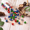 120Pcs 6 Styles Natural Wooden Beads WOOD-TA0001-64-5