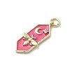 Brass Micro Pave Cubic Zirconia Pendants KK-A278-07G-01-2