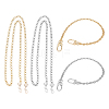 4Pcs 4 Style Iron Cable & Curb Chain Bag Handles FIND-WR0002-08-1