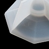 Faceted Hexagon DIY Silicone Candle Cup Molds DIY-P078-05-9