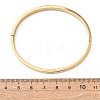 304 Stainless Steel Hinged Bangles for Women BJEW-B161-11G-01-5
