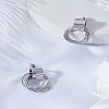 1Pair Alloy Stud Earrings EJEW-LP0008-025-3