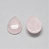 Natural Rose Quartz Cabochons G-R417-10x14-48-2