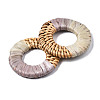 Handmade Reed Cane/Rattan Woven Linking Rings WOVE-S119-16A-4