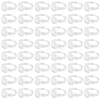 200Pcs Transparent Acrylic Open Cuff Ring Components TACR-SC0001-22-1