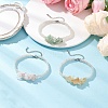 3Pcs Handmade Glass Seed Beaded & Natural Mixed Gemstone Chips Beaded Bracelets for Women BJEW-MZ00225-1