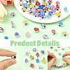 10 Styles CCB Plastic European Beads CCB-YW0001-80-2