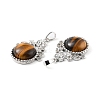 Natural Tiger Eye Pendants G-P498-01P-06-3