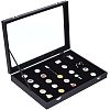 Wood Pin Display Case CON-WH0084-31-1