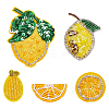 5Pcs 5 Styles Computerized Embroidery Cloth Iron on/Sew on Patches PATC-WR0001-29-1