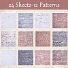 24Pcs 12 Styles Scrapbook Paper Pads DIY-WH0028-47H-6