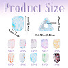 100G 10 Colors Transparent Spray Painted Glass Seed Beads SEED-TA0001-66-4