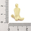 Brass with Cubic Zirconia with Enamel Pendant KK-Q814-22G-02-3