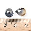Electroplated Glass Beads GLAA-K062-01A-FR10-3