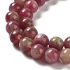 Natural Jade Imitation Watermelon Tourmaline Beads Strands X-G-NH0006-A01-02-1-5