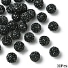 30Pcs Pave Disco Ball Beads RB-YW0001-25A-1