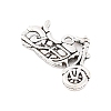 Tibetan Style Zinc Alloy Motorcycle Pendants TIBEP-R334-346AS-RS-3