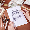 2 Sets 2 Style Plastic & Sponge Pen AJEW-OC0004-87-3