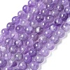 Natural Amethyst Beads Strands G-M445-8MM-01A-3