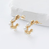 304 Stainless Steel Stud Earrings LS-VW5158-4