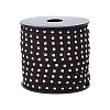 Golden Aluminum Studded Faux Suede Cord LW-WH0006-01A-1