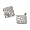 304 Stainless Steel Stud Earrings Findings EJEW-R151-01P-04-2