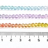 Transparent Painted Glass Beads Strands X1-DGLA-A034-T4mm-A12-3