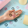 24Pcs 6 Style Spray Painted Zinc Alloy Pendants FIND-PJ0001-23-6