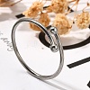 304 Stainless Steel Open Cuff Rings for Women RJEW-F170-03P-04-1