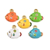 304 Stainless Steel Enamel Pendants STAS-Z152-01G-1