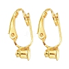 Brass Clip-on Earring Converters Findings KK-Q115-G-1