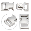 Gorgecraft 10Pcs 2 Style Alloy Adjustable Quick Side Release Buckles FIND-GF0002-27B-4
