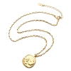 304 Stainless Steel Constellation Pendant Necklaces NJEW-K392-01G-03-4