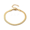 304 Stainless Steel Herringbone Chains Bracelet for Men Women BJEW-D450-01G-02-3