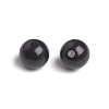 12MM Black Chunky Bubblegum Acrylic Round Solid Beads X-PAB705Y-7-4
