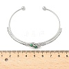 Aloy Rhinestone Cuff Bangles BJEW-H206-03P-3