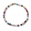 Natural Mixed Gemstone Beaded Stretch Bracelets for Women BJEW-JB13335-3
