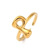 304 Stainless Steel Open Cuff Rings for Women RJEW-M060-01G-16-4