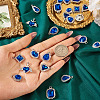 27Pcs 9 Styles Alloy Glass Pendants ALRI-TA0001-31-7