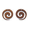 Natural Walnut Wood Pendants LS-X-WOOD-N011-018-1