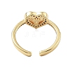 Brass Micro Pave Cubic Zirconia Cuff Rings for Women LS-RJEW-U031-02G-3