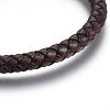 Leather Braided Cord Bracelets BJEW-E352-25P-2