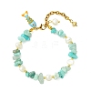 Brass Enamel Fish Charm Bracelets BJEW-JB14062-01-3