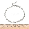 304 Stainless Steel Rolo Chain Bracelets for Women BJEW-Z152-01P-5
