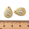 Brass Micro Pave Cubic Zirconia Pendants KK-P285-08G-3