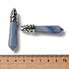 Dyed & Heated Natural Blue Aventurine Pointed Big Pendants G-Z055-01P-01-3