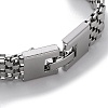 Non-Tarnish 304 Stainless Steel Panther Chain Bracelets for Women Men BJEW-Q343-08P-3