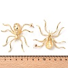 Alloy Rhinestone Stud Earrings EJEW-P321-01G-3