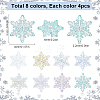 32Pcs 8 Colors Acrylic Chandelier Component Links OACR-SC0001-55-2